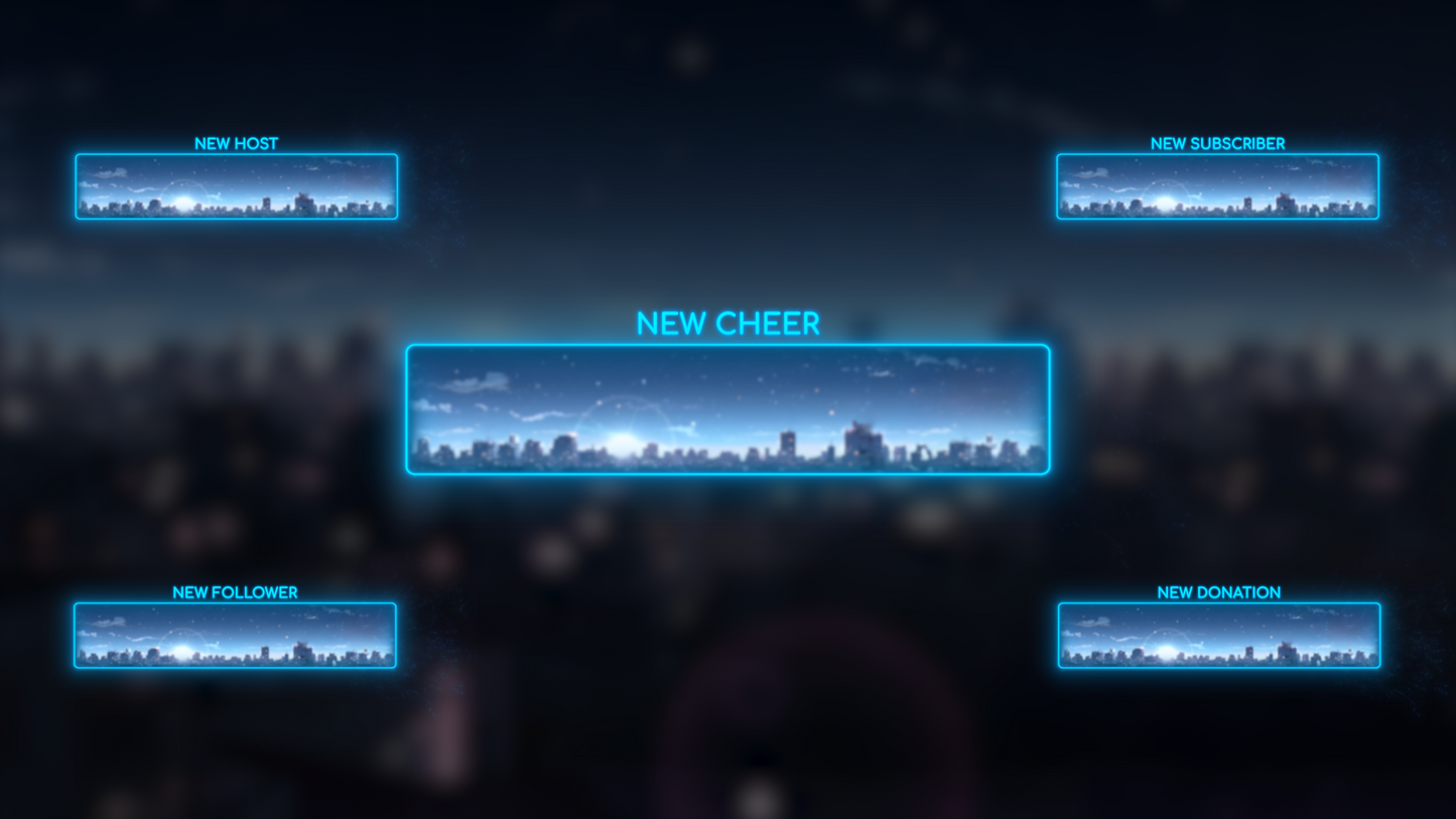 Evening Escape Twitch Animated Overlay Pack